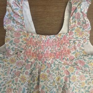 cupcakes & cashmere Floral Kids Blouse - Pink and Yellow